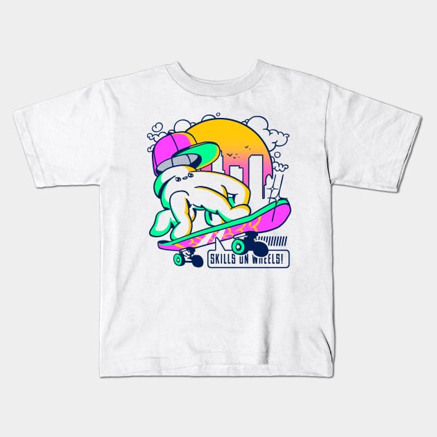 Fingerboard Kid Kids T-Shirt by fitasartwork